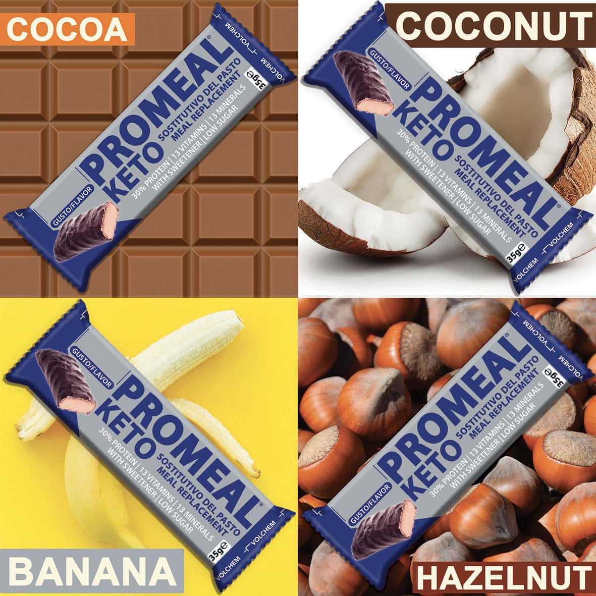 Barretta Promeal Keto – Energia & Gusto a Basso Contenuto di Carboidrati