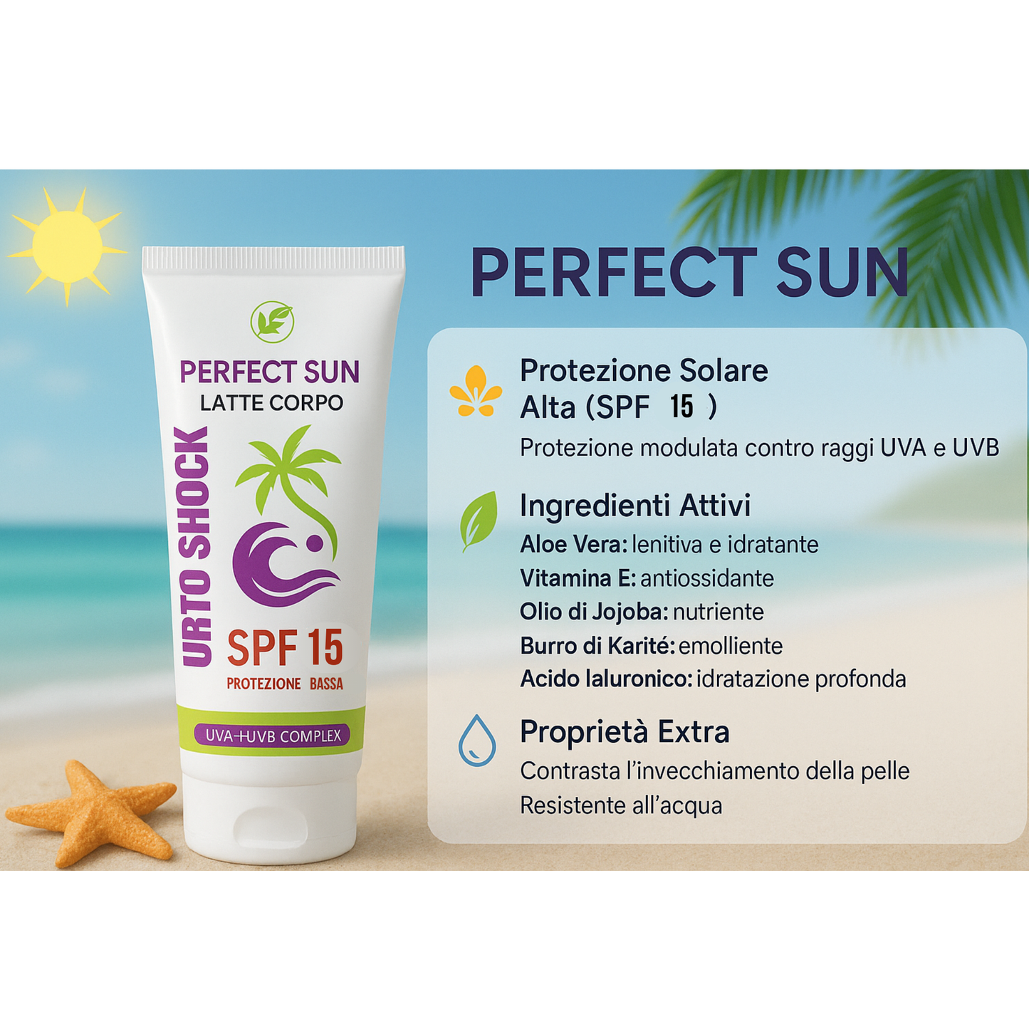 Urtoshock Latte Corpo SPF 15
