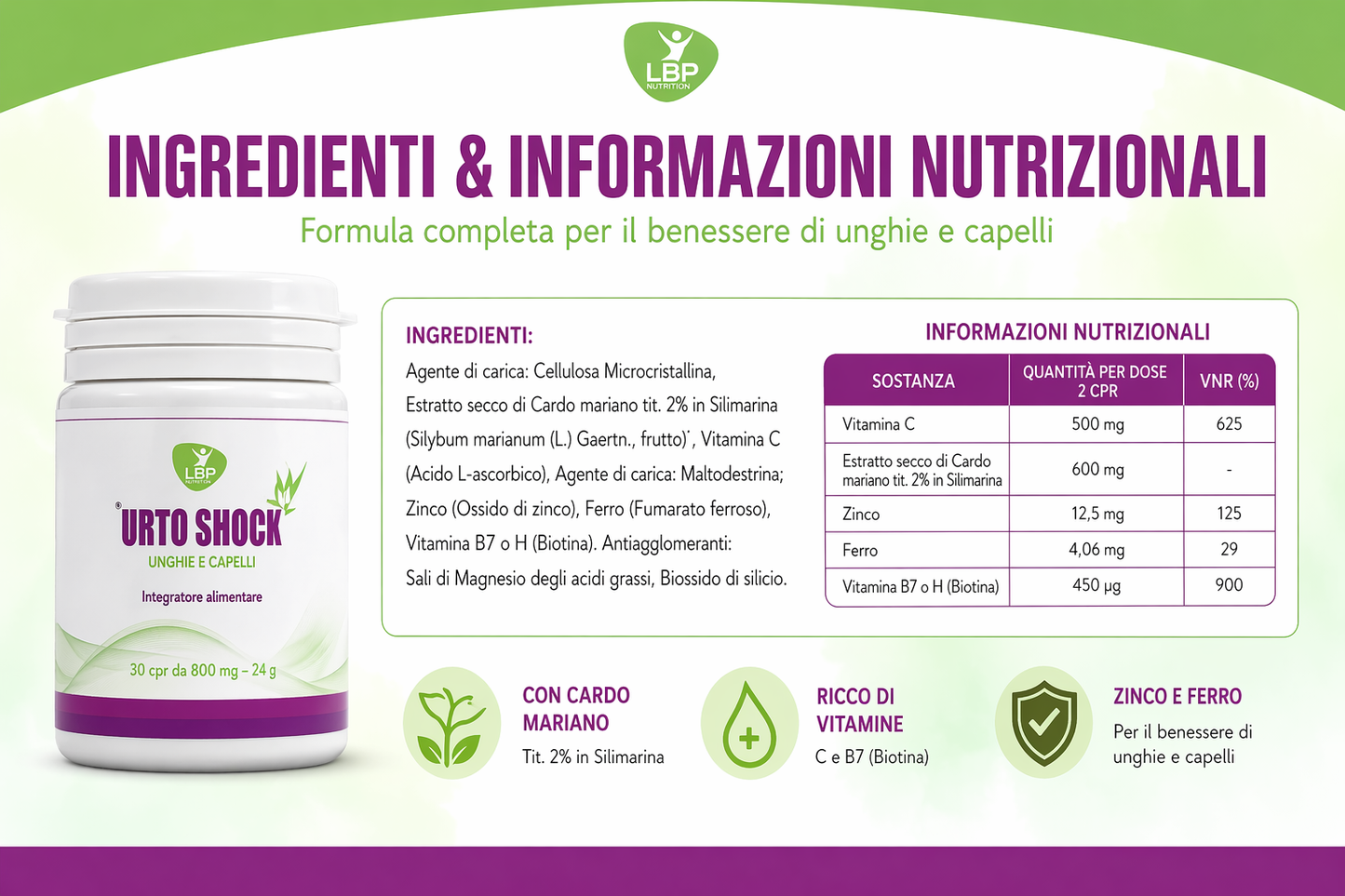URTO SHOCK – Capelli più forti, unghie perfette in poche settimane!