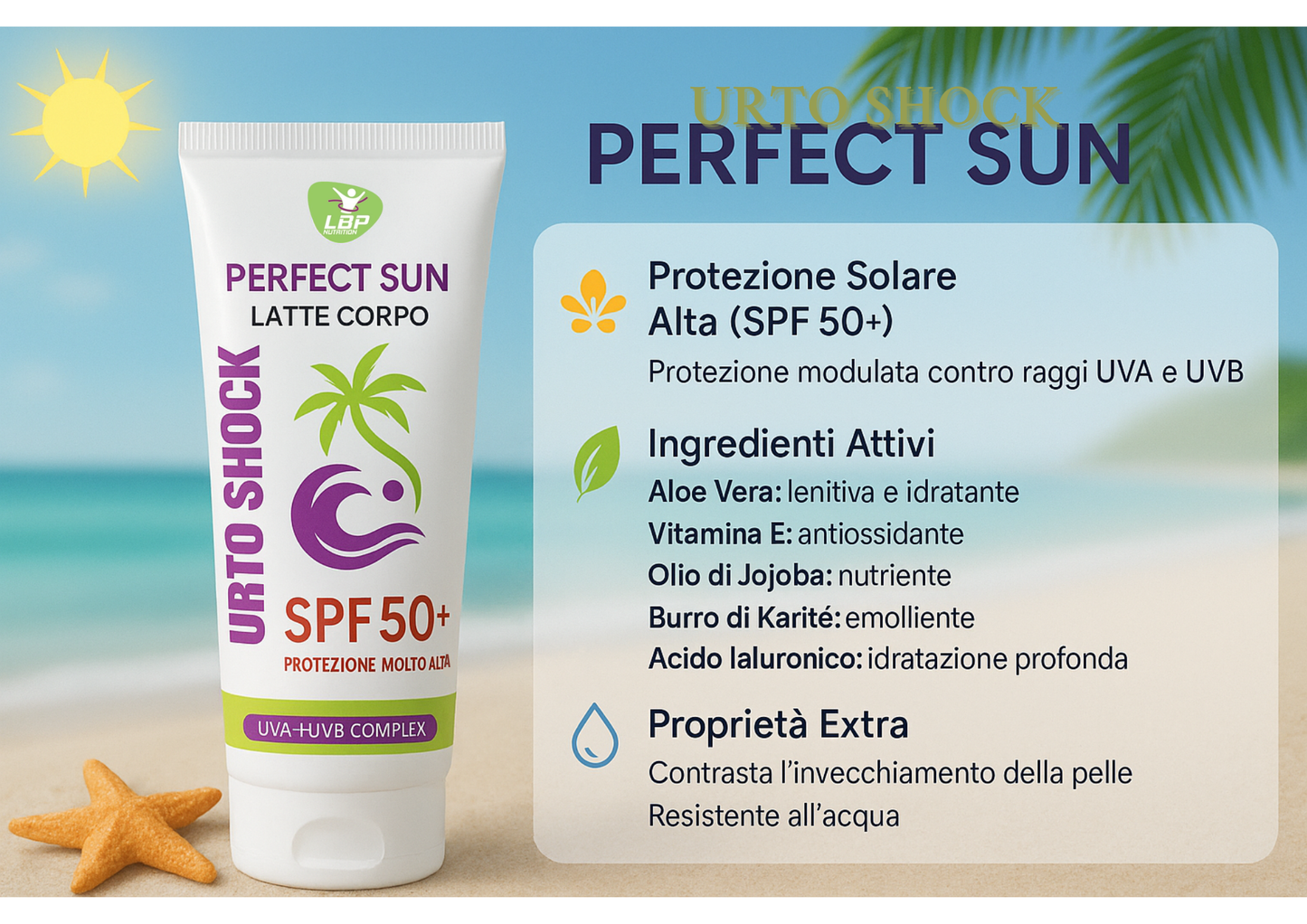 Urtoshock Latte Corpo SPF 50+