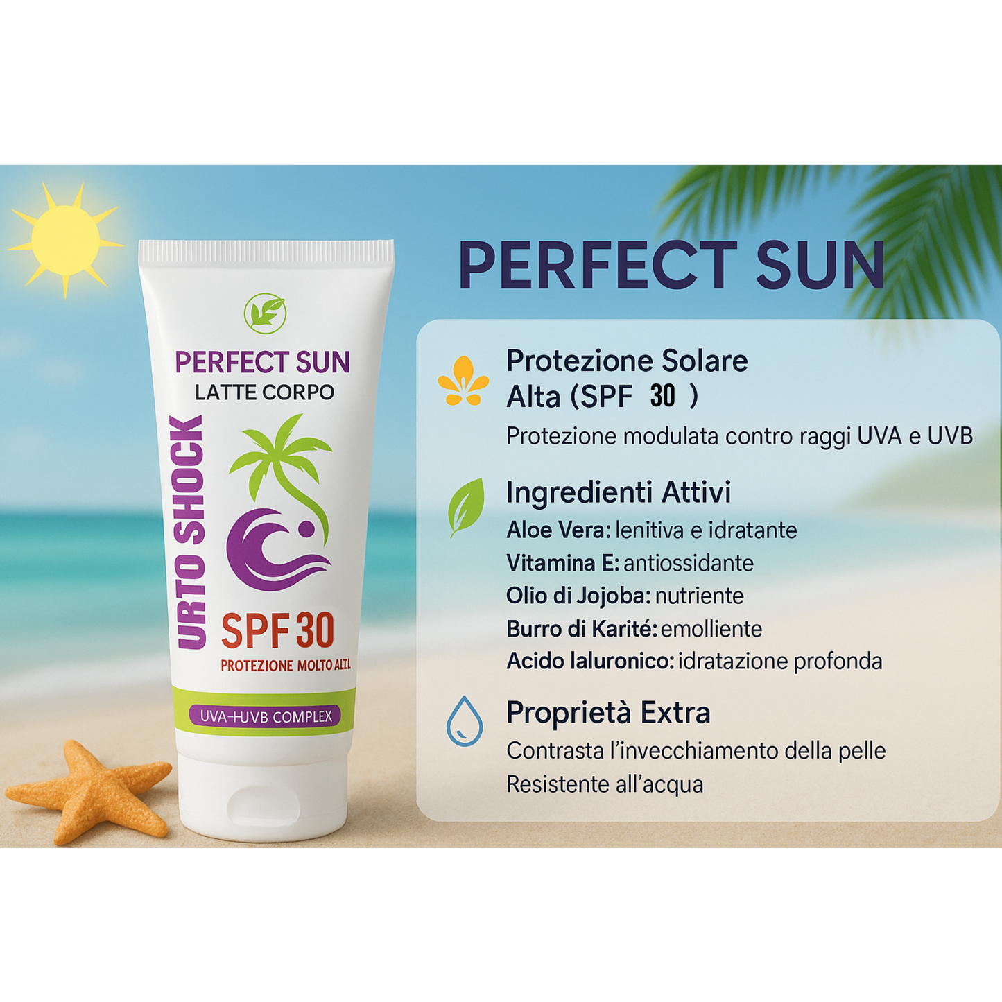 Urtoshock Latte Corpo SPF 30