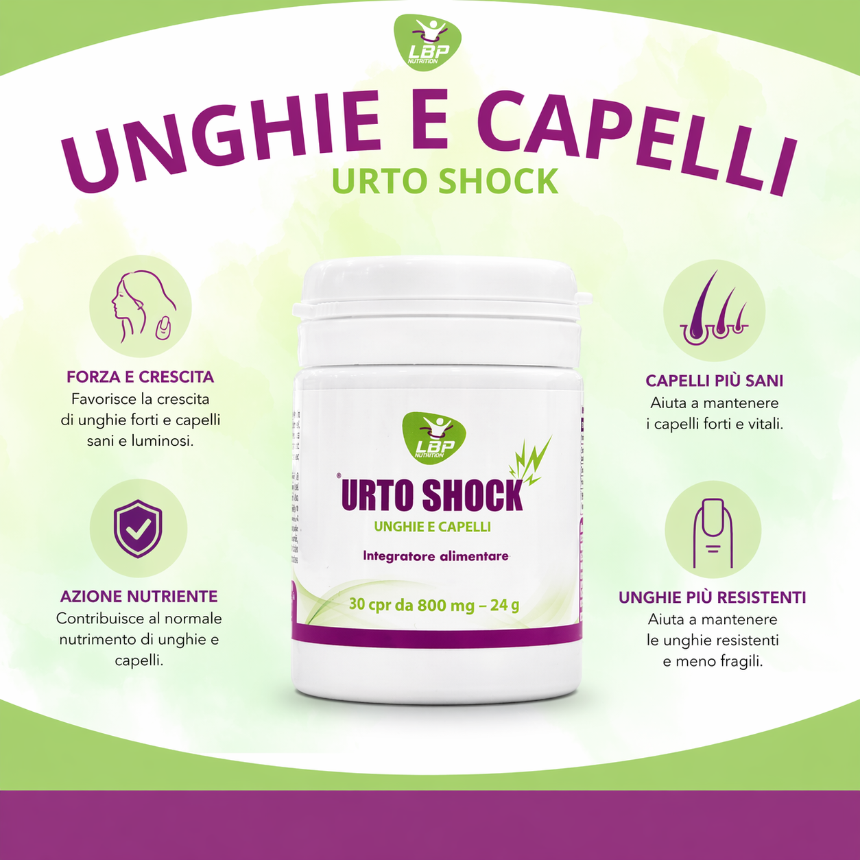 URTO SHOCK – Capelli più forti, unghie perfette in poche settimane!
