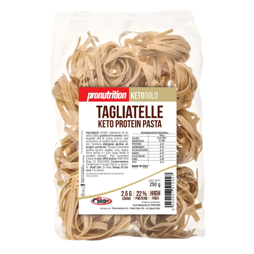 TAGLIATELLE pasta proteica keto Pronutrition -KETOGOLD 250 g