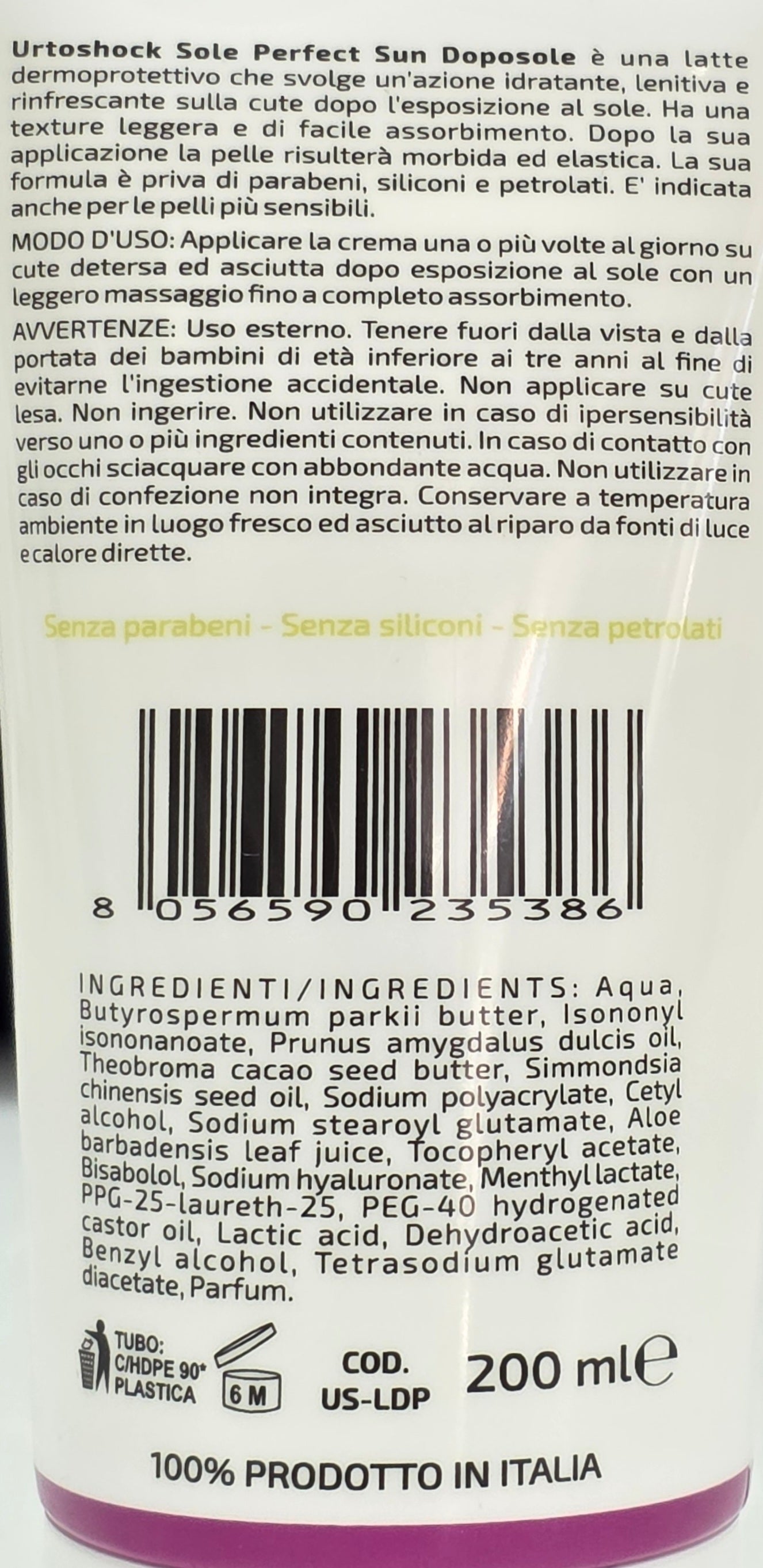 Urtoshock doposole - lenitivo e rinfrescante