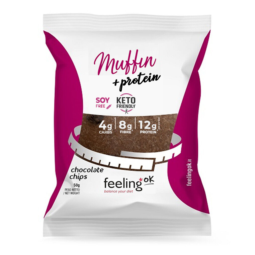 FEELING OK MUFFIN + PROTEIN 50 GR Cioccolato