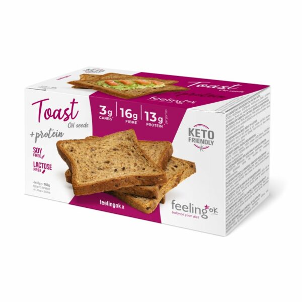 FEELING OK TOAST + PROTEIN 160 GR